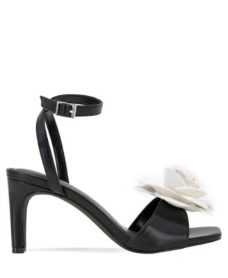 Women's Toori Ankle Strap Buckle Floral High Heel Dress Sandals