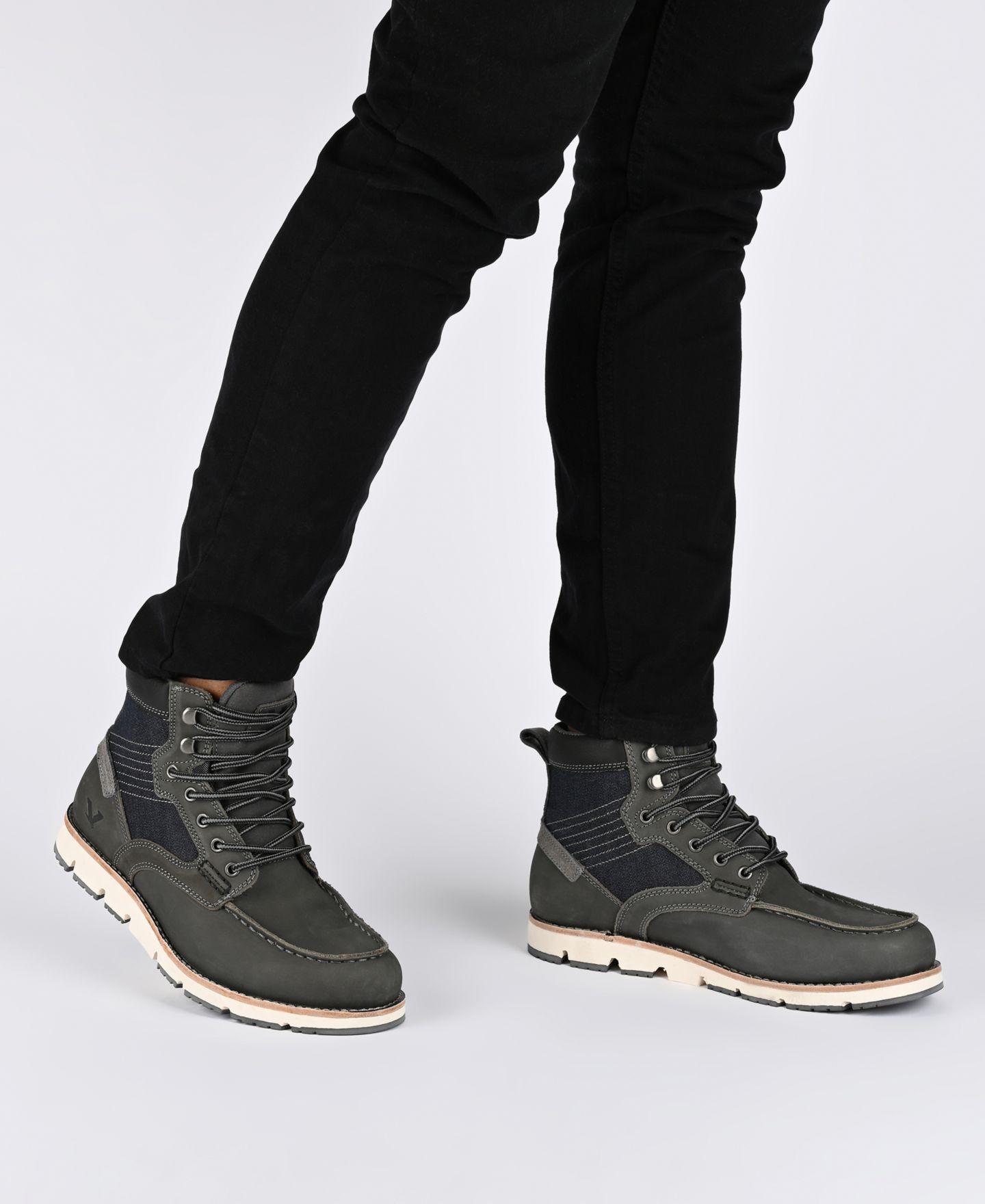 Мужские ботинки Territory Mack 2.0 Cap Moc Toe Ankle, цвет: Чёрный — фото 10