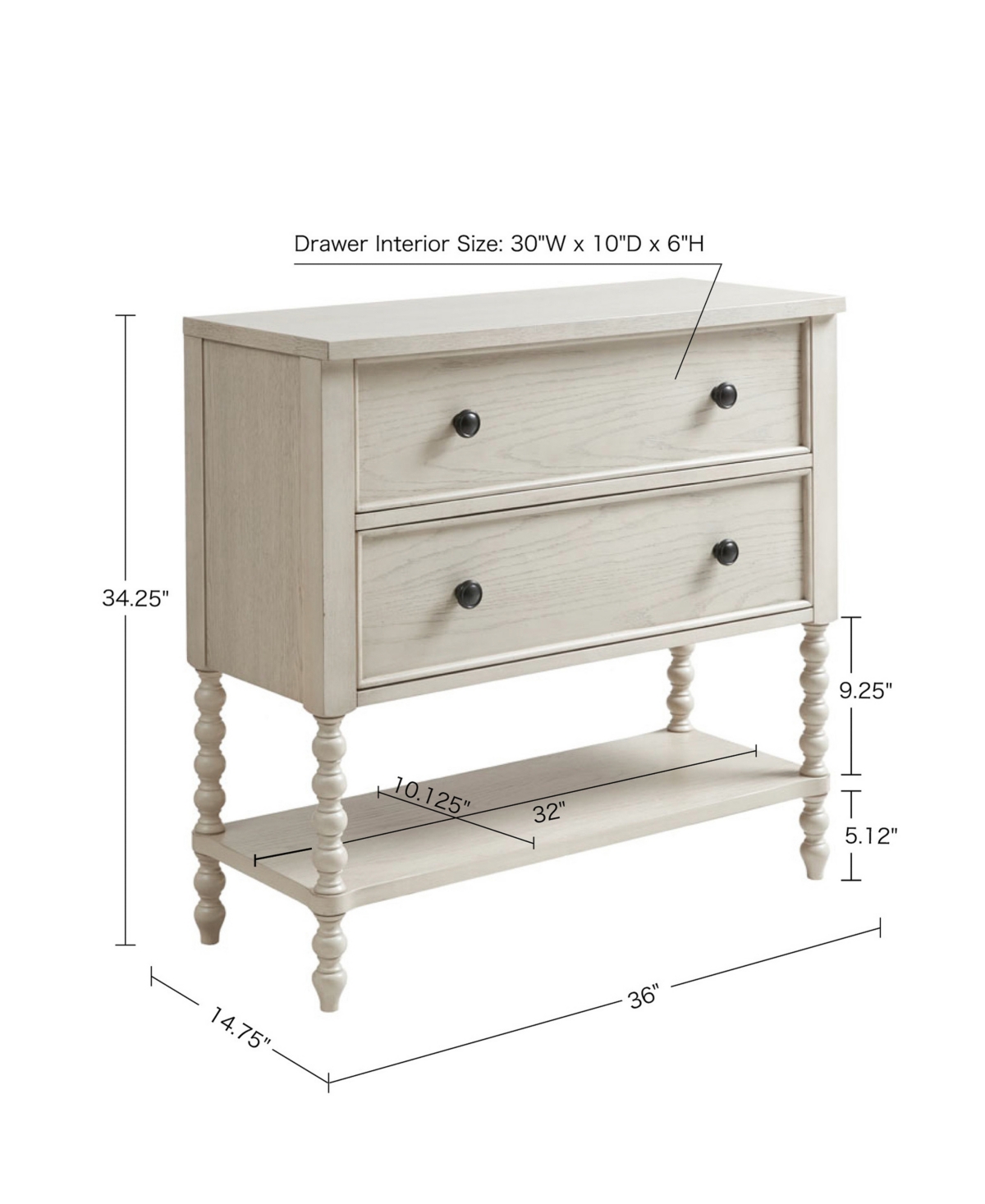 Madison Park Signature Beckett 36" 2 Draer Accent Solid Wood Framed Chest In Natural