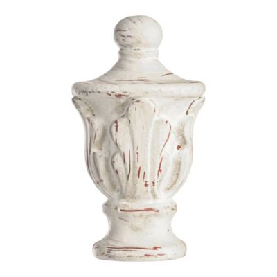 Traditional Vintage like Shabby Chic Floor Lamp Standing Base 60" Tall Antique White Washed Decor for Living Room Reading House Bedroom Family Home Office - 360 Lighting