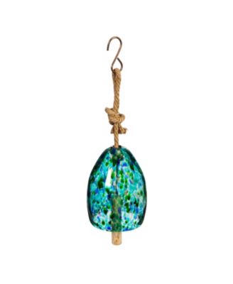 Art Glass Speckle Turquoise Bell Chime
