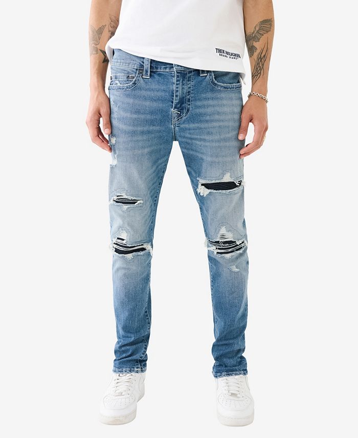 True Religion Men s Matt Ultra Skinny Moto Jeans Macy s