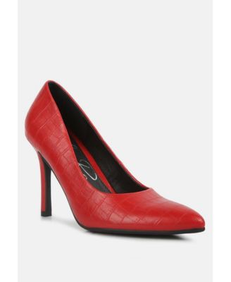 Women mellen croc faux leather formal pumps