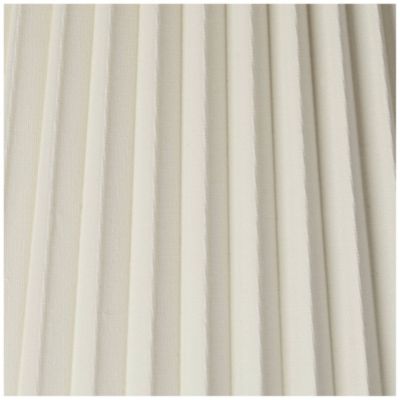 10" Top x 17" Bottom x 14 1/2" High x 14 3/4" Slant Lamp Shade Replacement Large Ivory Bell Pleated Spider Harp Finial
