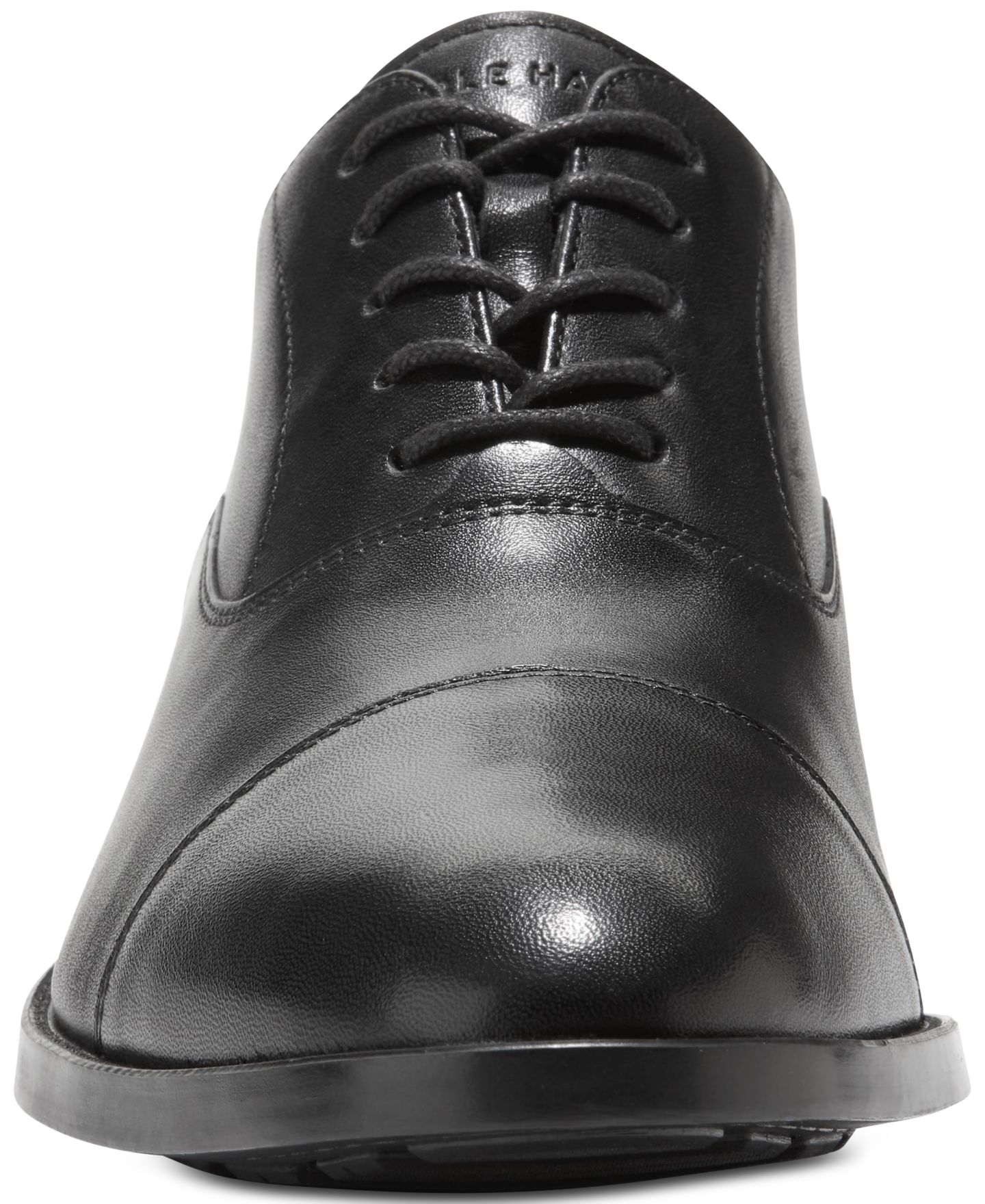 Мужские туфли Cole Haan Hawthorne Lace-Up Cap-Toe Oxford Dress Shoes, цвет: Чёрный — фото 4