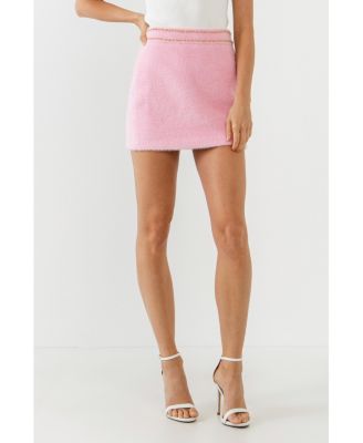 Women's Chain-Trimmed Mini Skirt