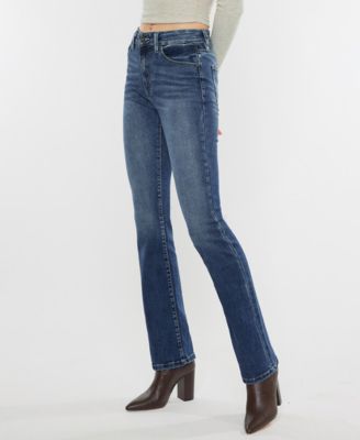 Women's High Rise Skinny Denim Bootcut Jeans