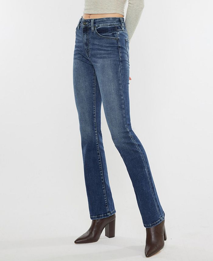 SALT TREE KanCan Women's High Rise Skinny Jeans - Heavily Faded Denim, Five Pocket Style