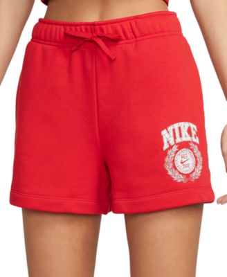 Nike Women s Sportswear Club Fleece Mid Rise Pull On Shorts Macy s