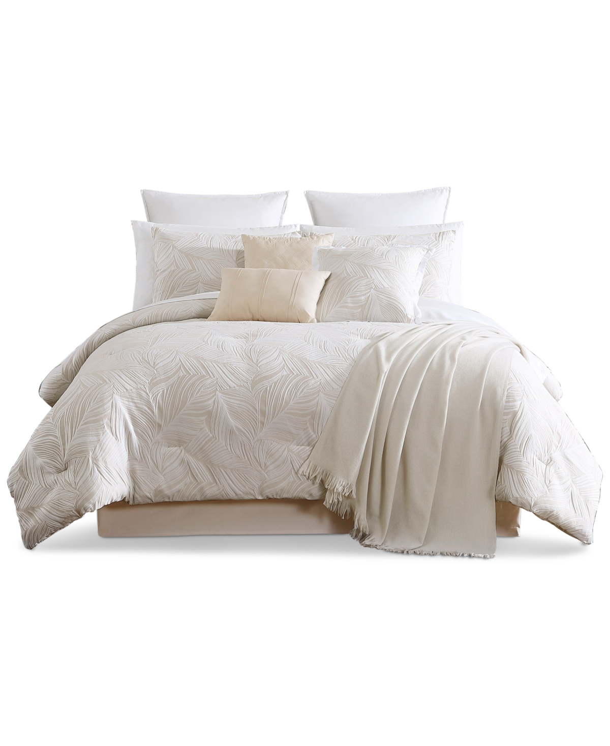 Hallmart Collectibles Sanborn 14-pc. Comforter Set, California King In White