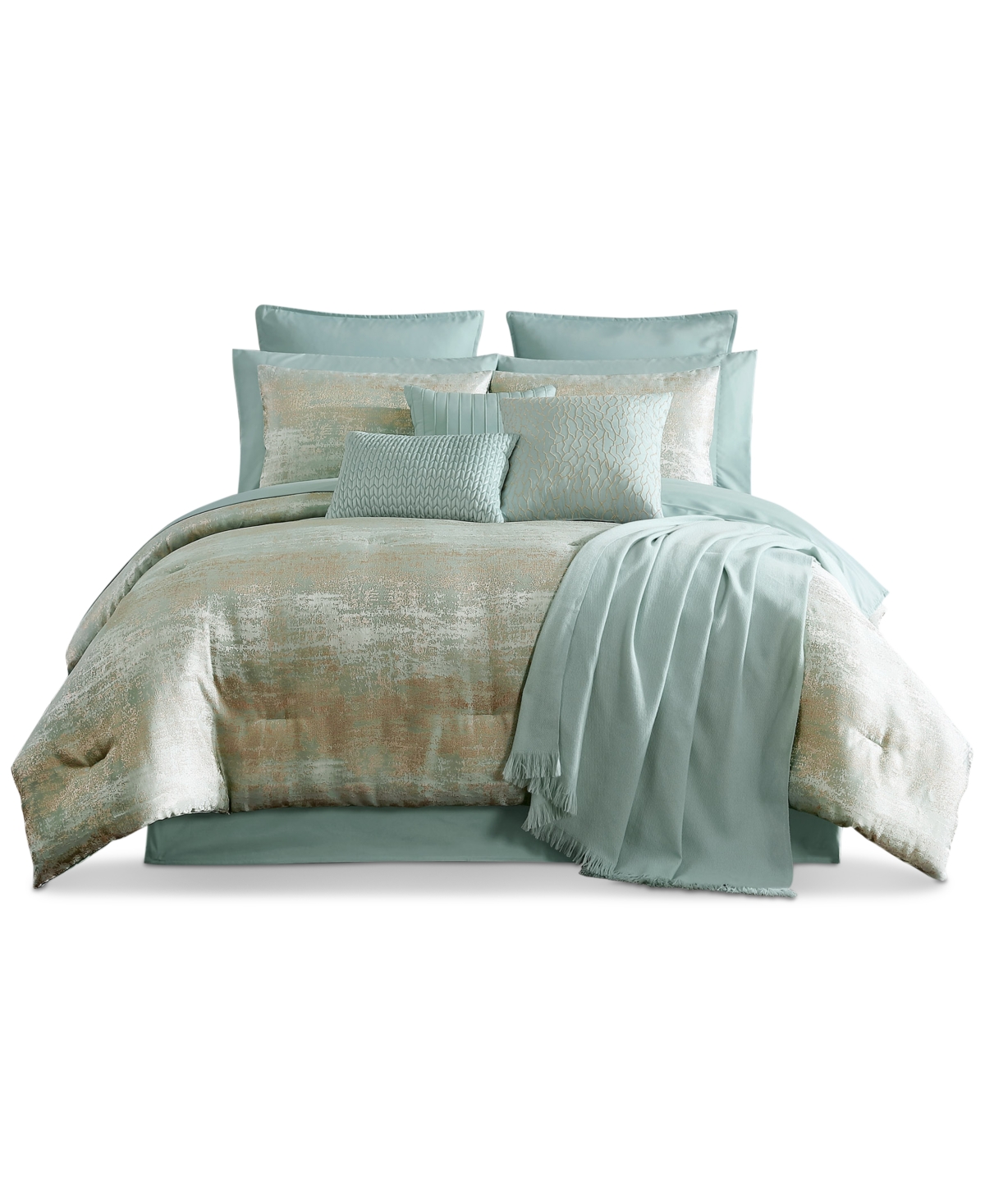Hallmart Collectibles Vida 14-pc. Comforter Set, Queen In Blue