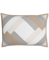 Hotel Collection Pieced Diamond Quilted Sham, Standard, Exclusively at Macy's - Ecru