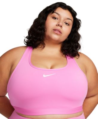Plus Size Active Medium-Support Padded Logo Sports Bra