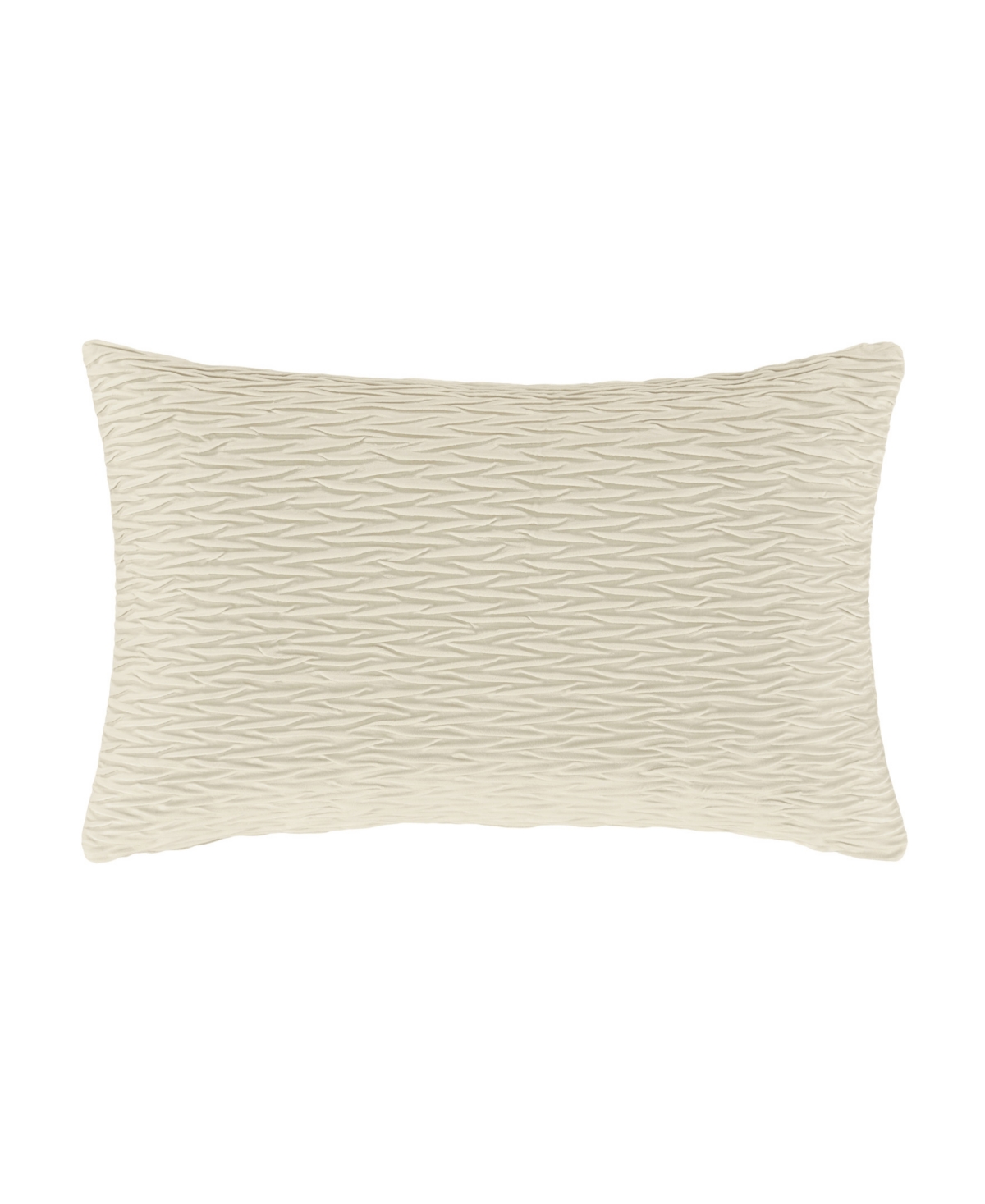 Shop J Queen New York Townsend Ripple Lumbar Decorative Pillow Cover, 14" X 40" In Ivory