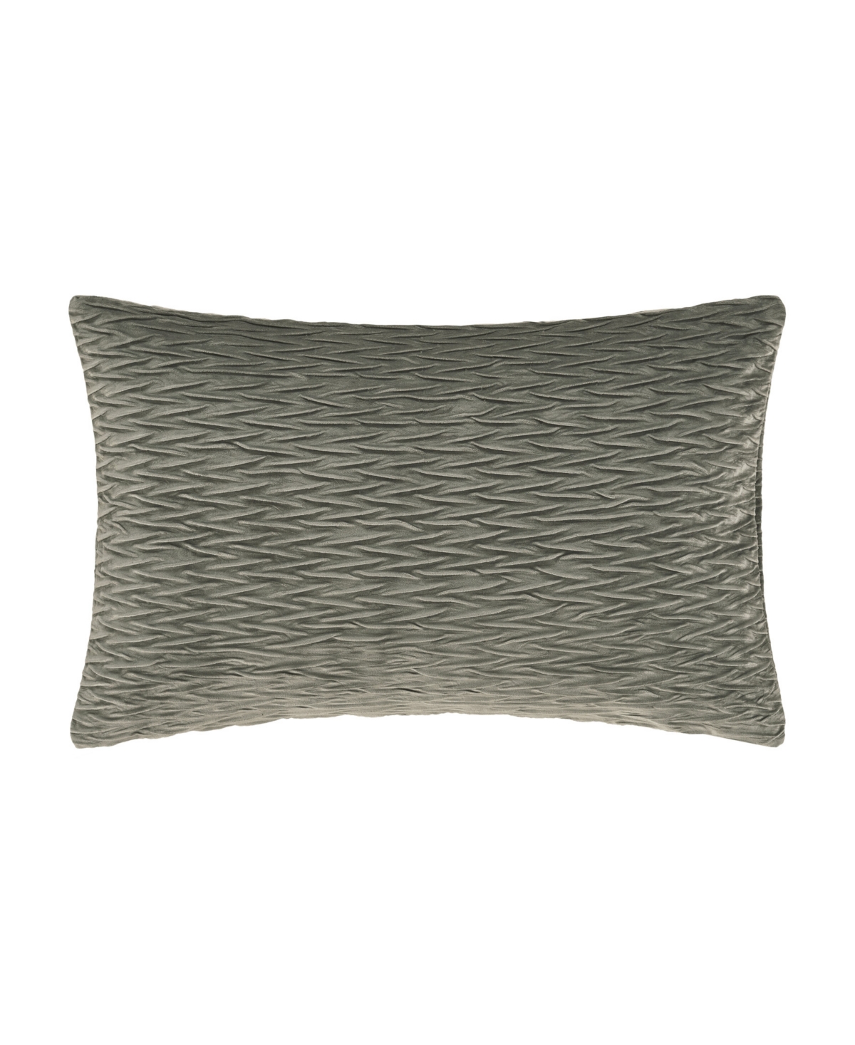 Shop J Queen New York Townsend Ripple Lumbar Decorative Pillow Cover, 14" X 40" In Charcoal