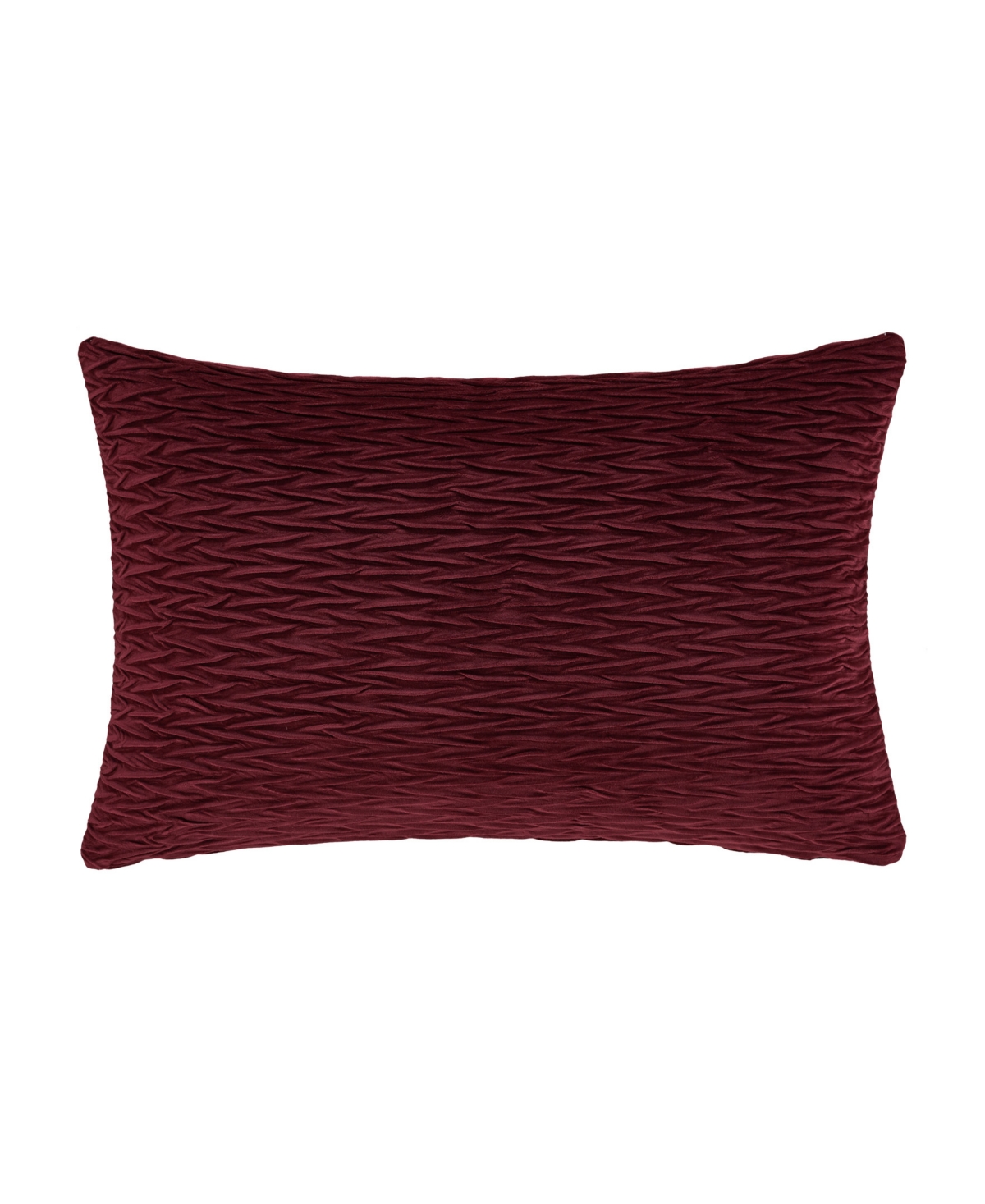 J Queen New York Townsend Wave Lumbar Decorative Pillow Cover, 16" X 26" In Red
