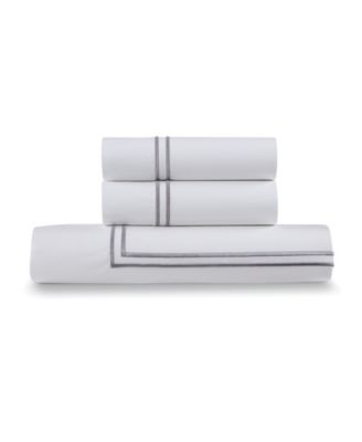 Ella Jayne 100% Cotton Percale 3 Piece Duvet Set with Satin Stitching -  Full/Queen - Macy's