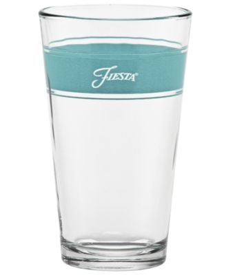 Fiesta Tropical Stripes 16-Ounce Tapered Cooler Glass, Set Of 4 | The Shops At Willow Bend
