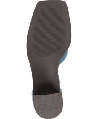 Women's Evangeline Block Heel Square Toe Pumps