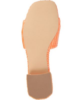 Women's Justina Ornamented Raffia Slide Sandals