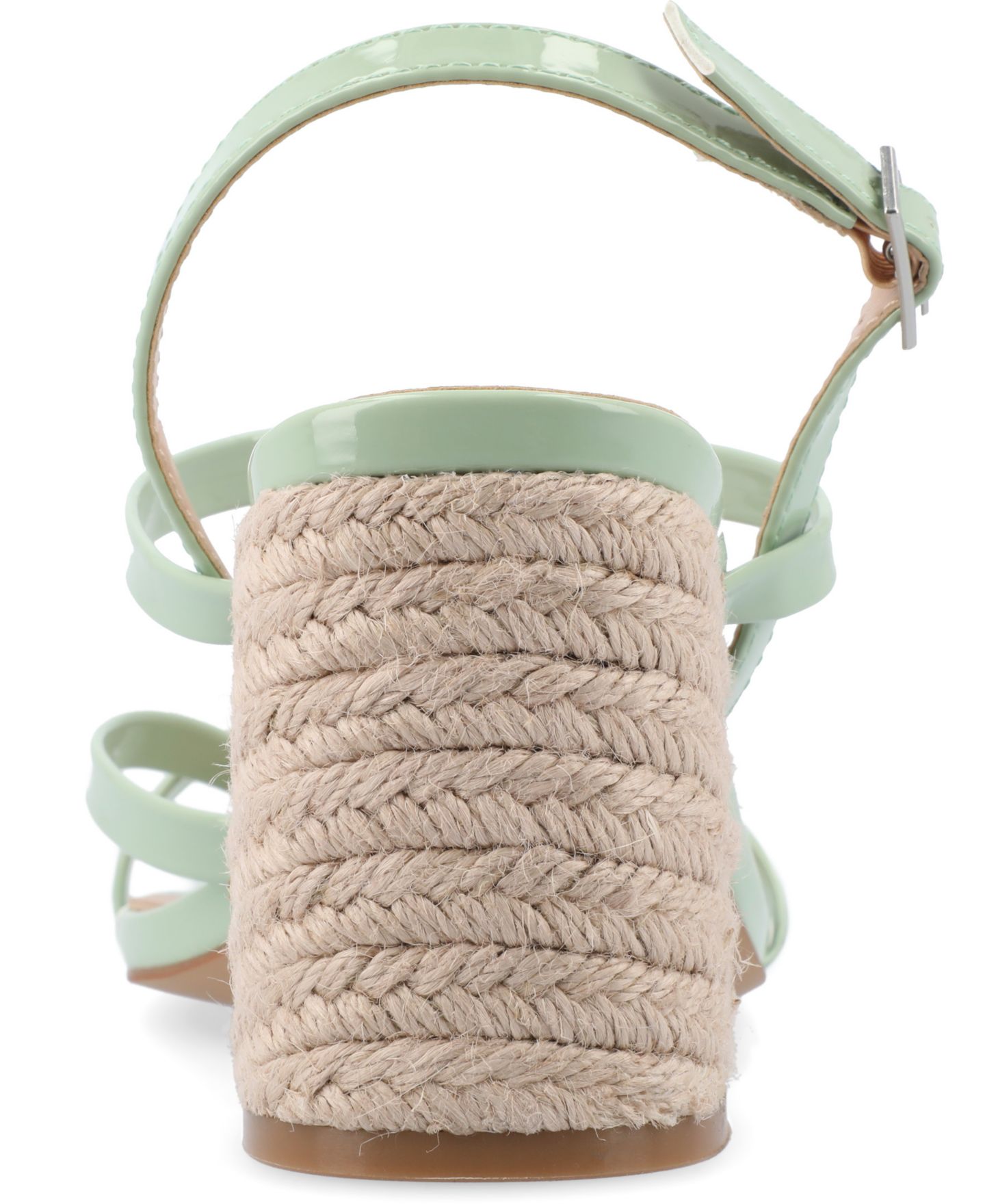 Женские сандалии Journee Collection Olivina Espadrille Block Heel Strappy, цвет: Шалфейный — фото 3
