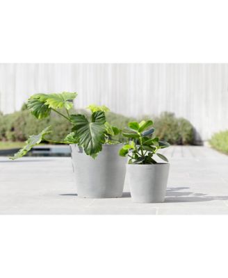 Amsterdam Modern Round Indoor and Outdoor Planter, 10in