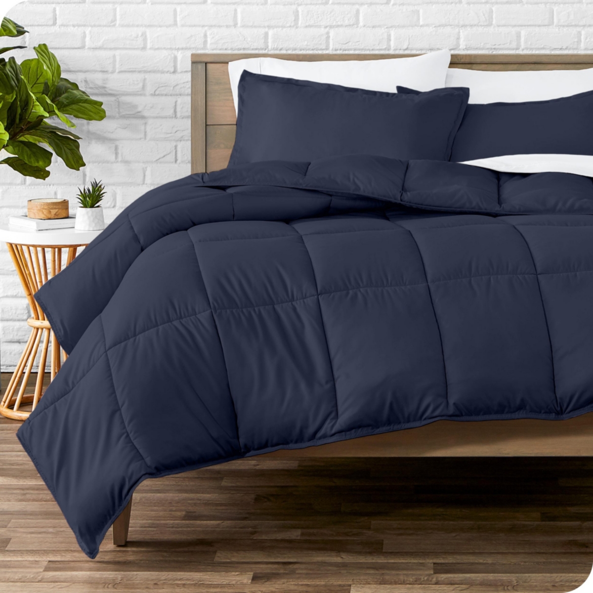 Bare Home Down Alternative Comforter Set, Queen - Midnight
