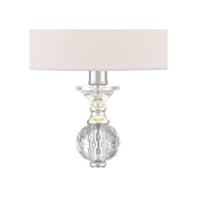 Solange 25" High Modern Glam Table Lamps Set of 2 Silver Finish Stacked Crystal White Shade Living Room Bedroom