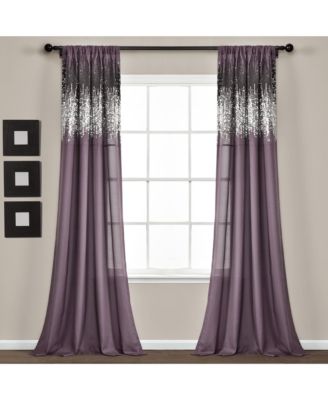 Shimmer Sequins Window Curtain Panels