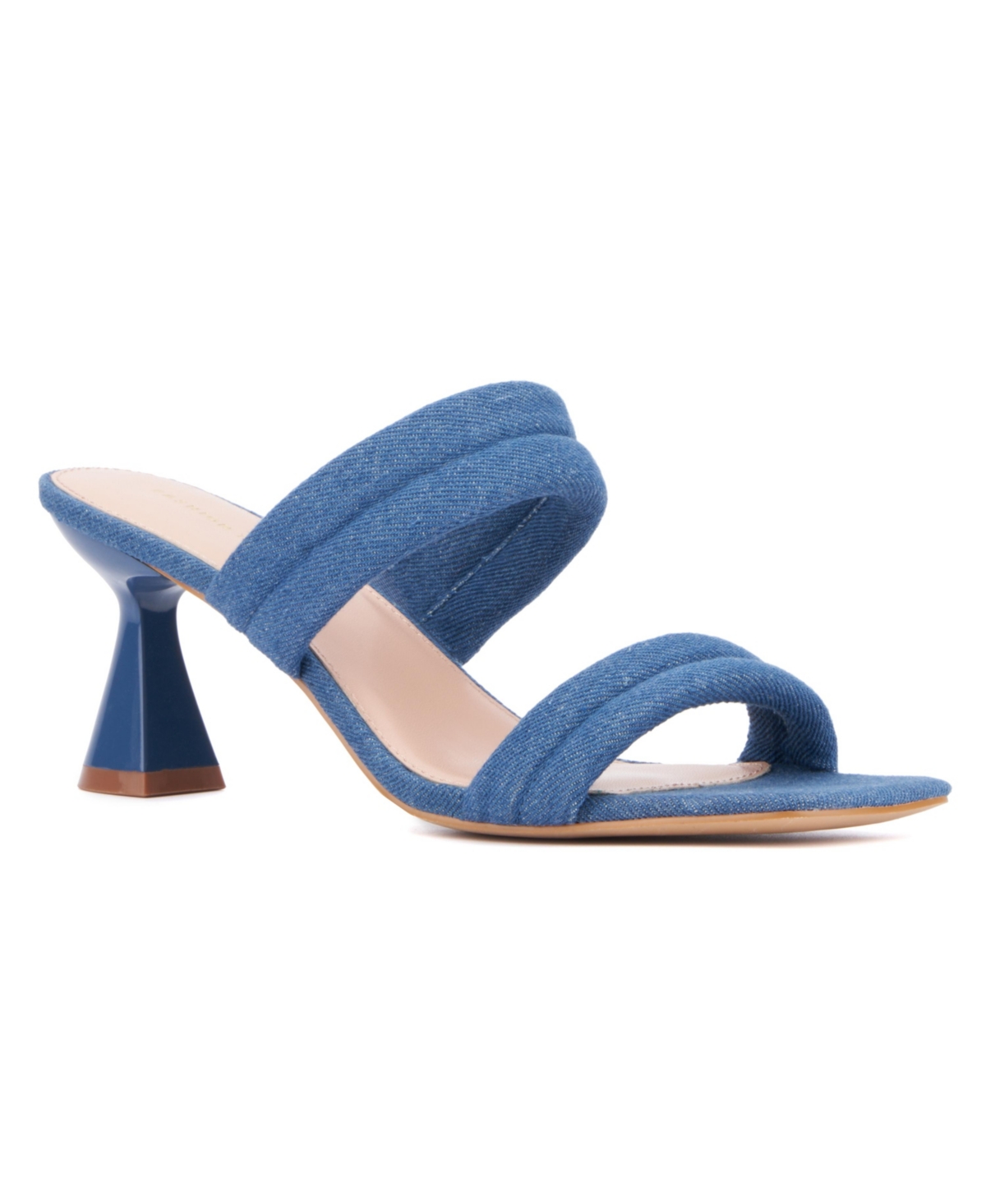 Women's Sophia Wide Width Heels sandals - Medium blue