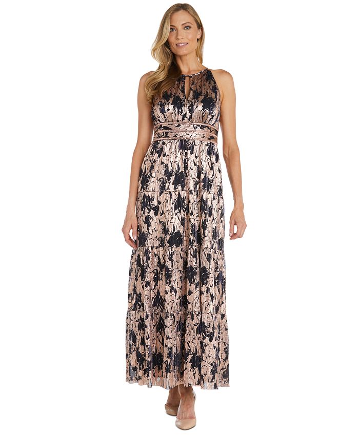 Macy's black halter shop dress