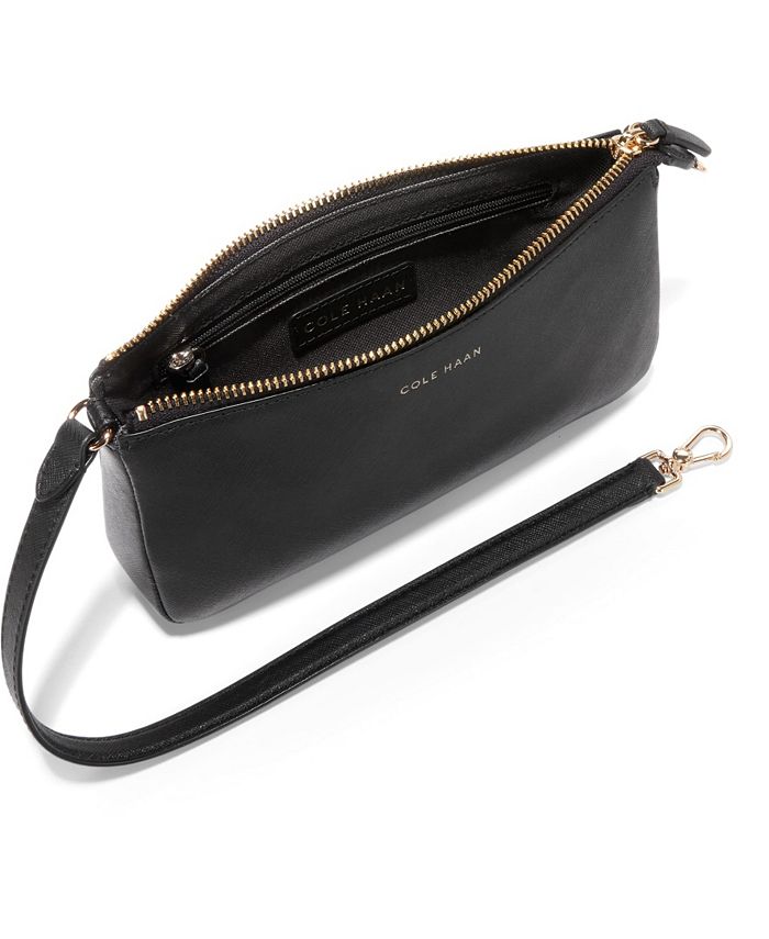 Cole Haan Go Anywhere Small Saffiano Leather Wristlet - Macy's
