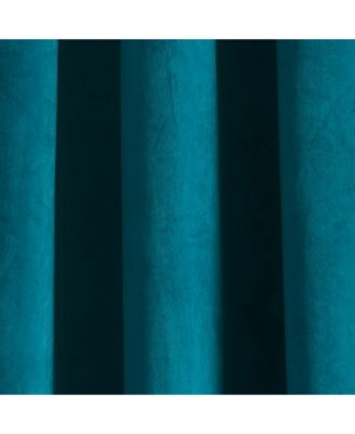 Prima Velvet Solid Light Filtering Grommet Window Curtain Panels