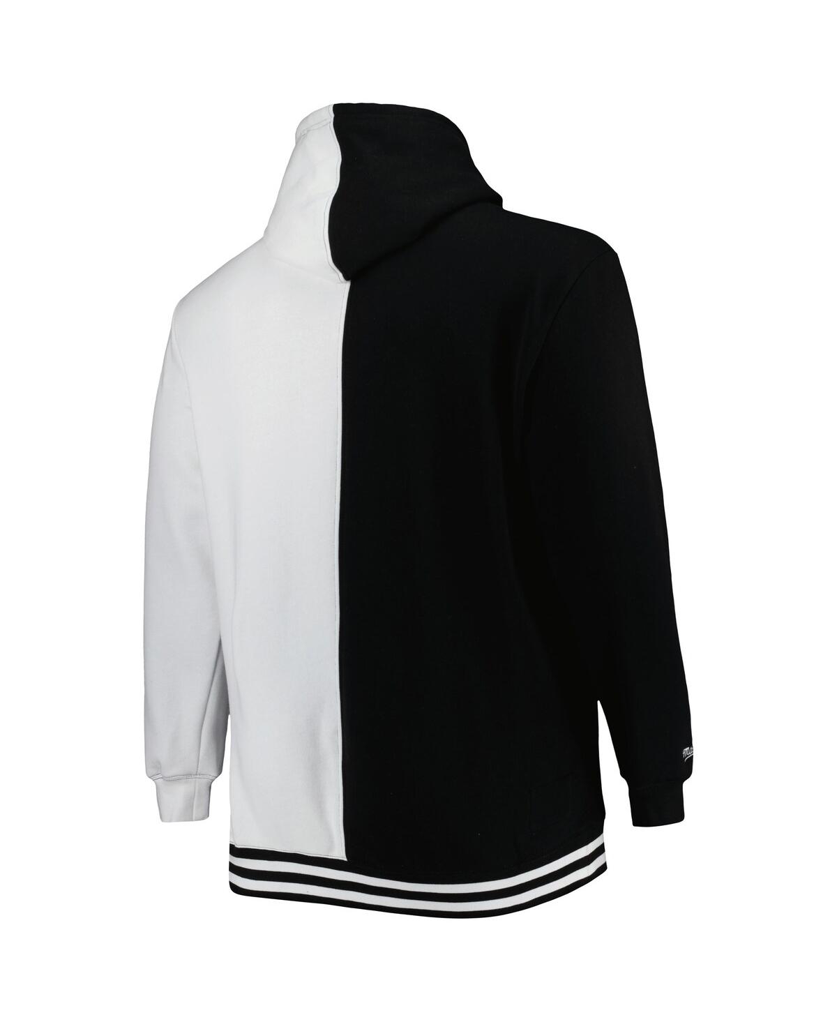 Men's Mitchell & Ness White Orlando Magic Big and Tall Hardwood Classics Split Pullover Hoodie - White
