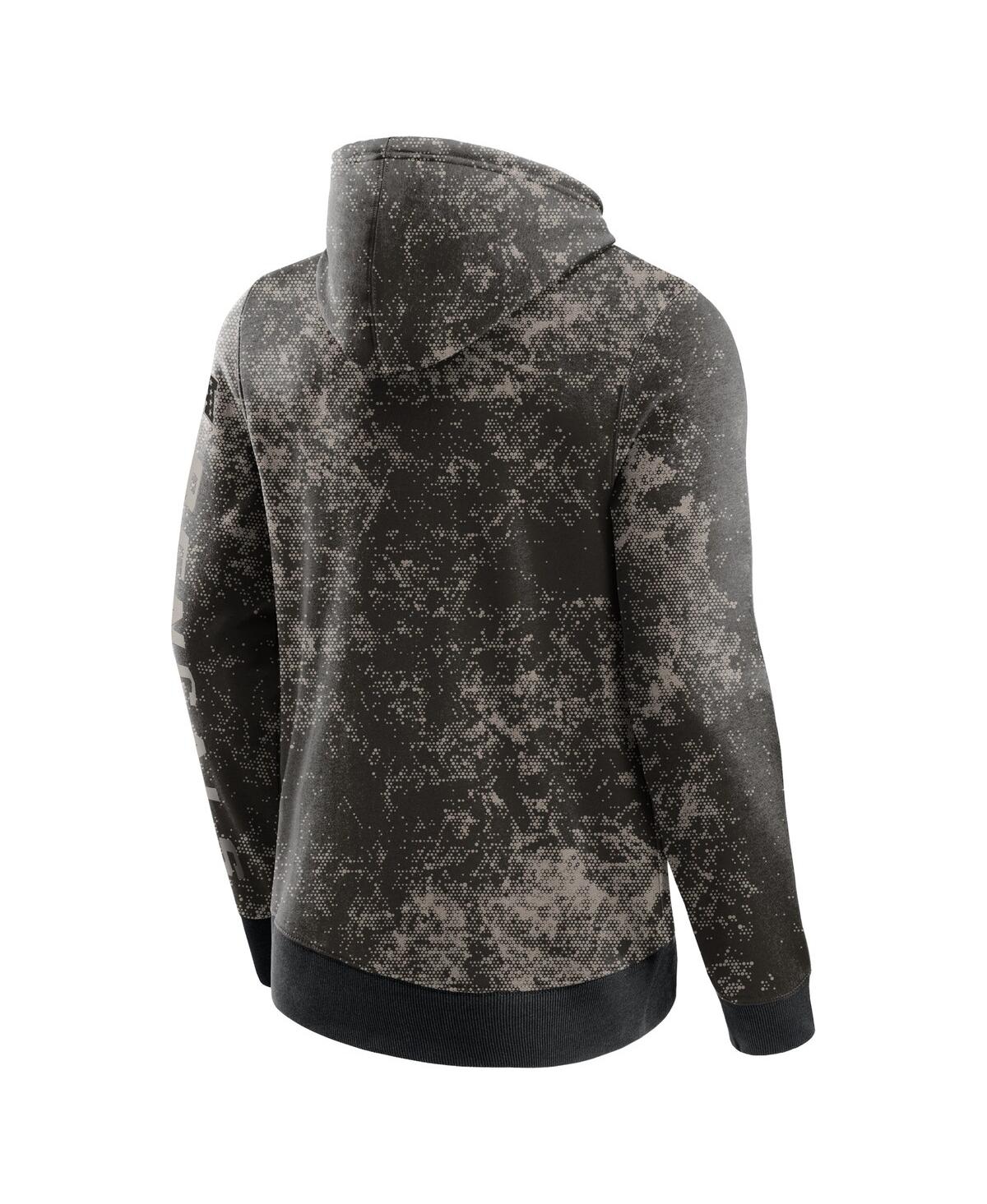 Men's Fanatics Gray Tampa Bay Buccaneers Blackout Tonal Pullover Hoodie - Gray