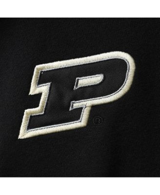 Men's Black Purdue Boilermakers Tortugas Logo Quarter-Zip Jacket