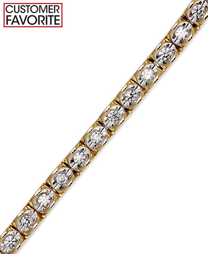 Macy's Diamond Bracelet (11/8 ct. t.w.) in 14k Gold Macy's