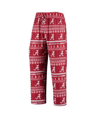 Men's Crimson Alabama Crimson Tide Ugly Sweater Knit Long Sleeve Top and Pant Set