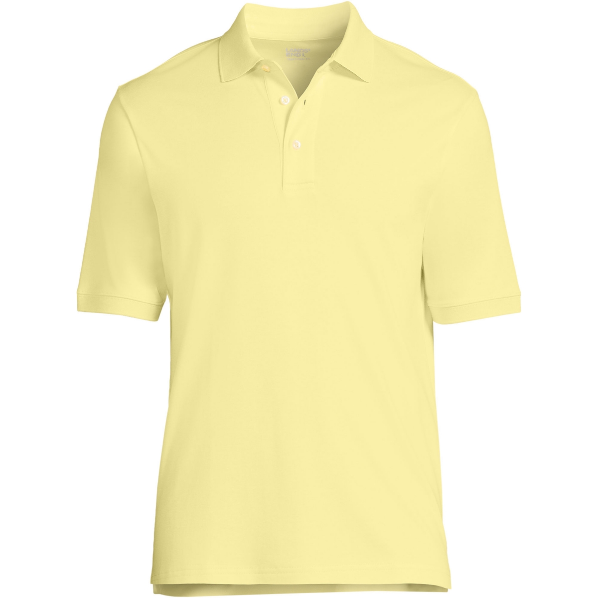 Men's Short Sleeve Cotton Supima Polo Shirt - Faint lemon