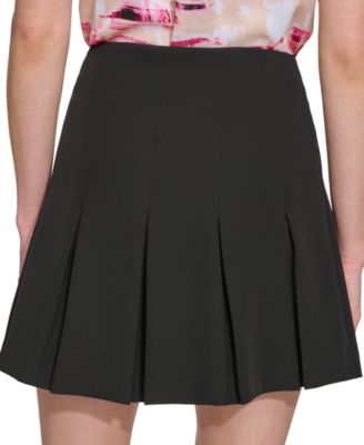 Dkny pink pleated skirt best sale