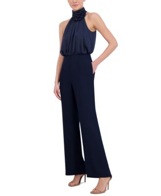 Eliza J Women's Embellished Mock-Neck Jumpsuit 