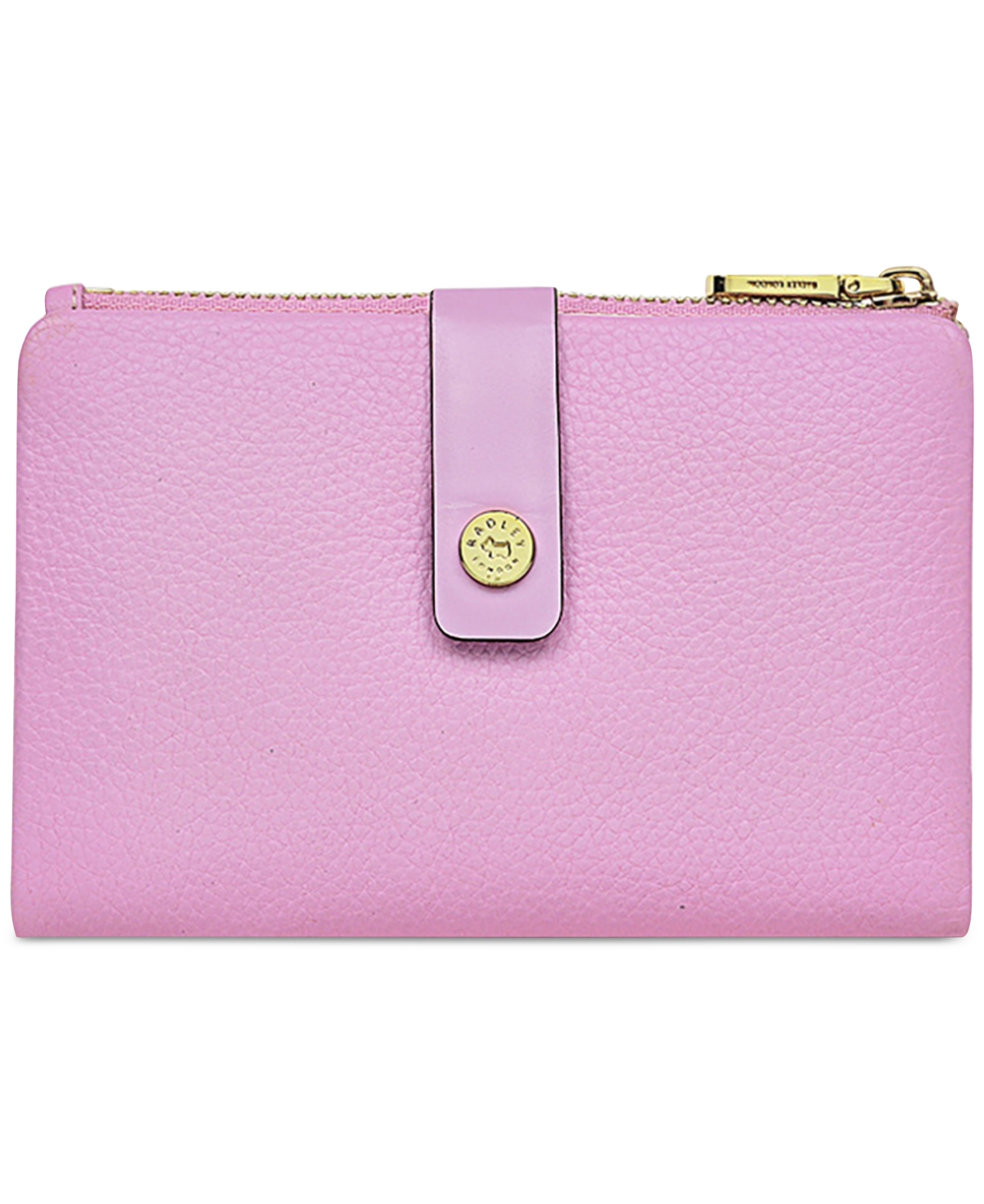 Shop Radley London Leather Medium Bifold Wallet In Sugar Pink