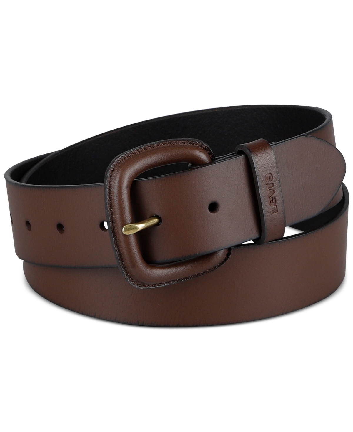 Levi's Women's Leather Wrapped Buckle Belt In Brown