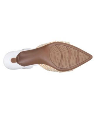 Women's Elodie Slingback Buckle Kitten Heel Pumps 