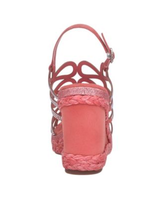 Women's Orleans Raffia Platform Wedge Sandals 