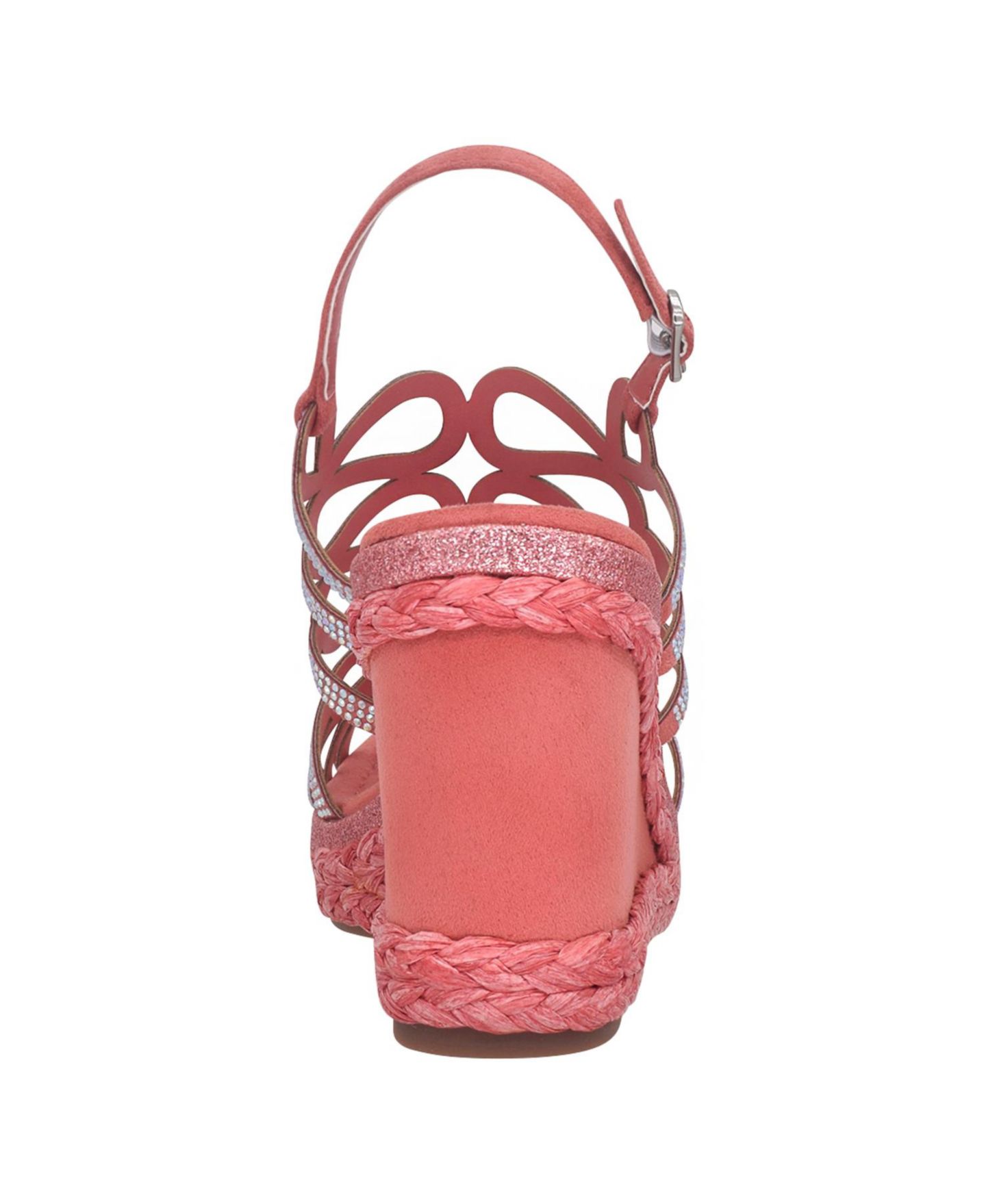 Женские сандалии Impo Orleans Raffia Platform Wedge, цвет: Выцветший розовый — фото 3