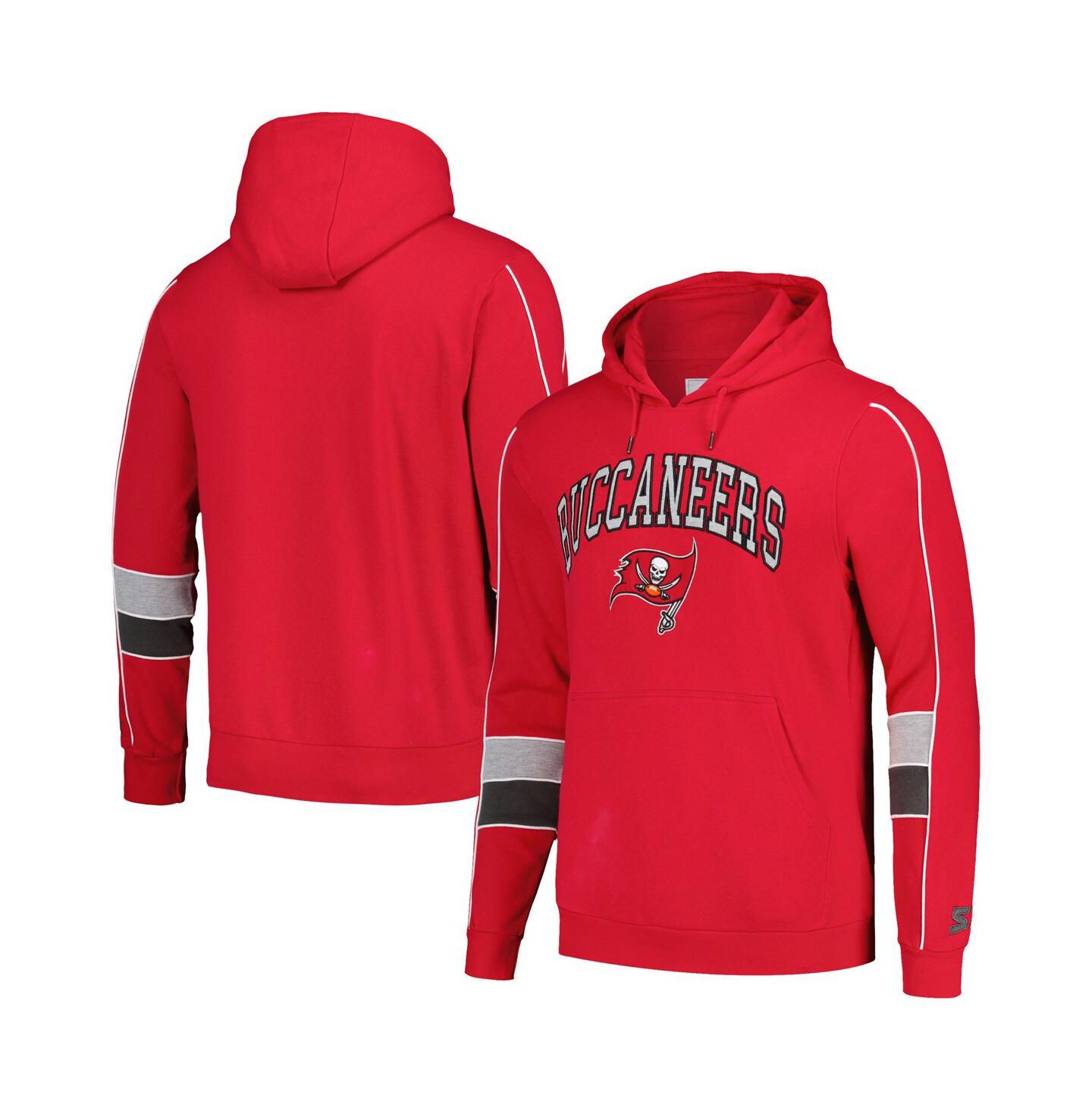 Мужское худи Starter Red Tampa Bay Buccaneers Captain Pullover — фото 1
