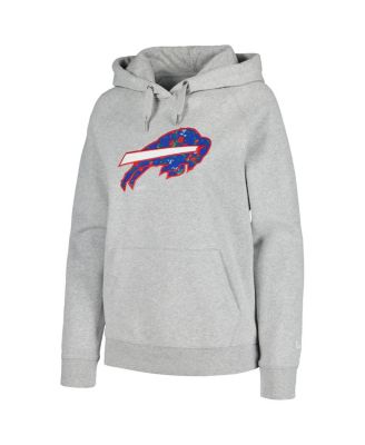Women's  Gray Buffalo Bills Floral Raglan Pullover Hoodie