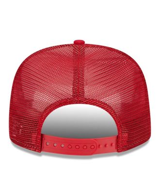 Men's White, Red Tampa Bay Buccaneers Banger 9FIFTY Trucker Snapback Hat