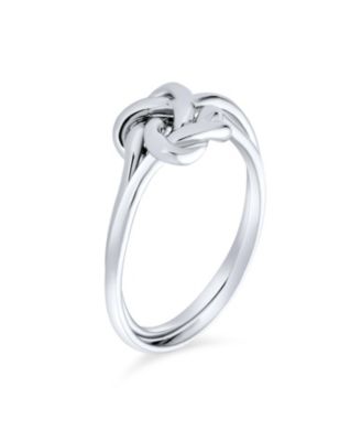 Best Friends Irish Celtic Love Knots Infinity Promise Ring Band Oxidized .925 Sterling Silver